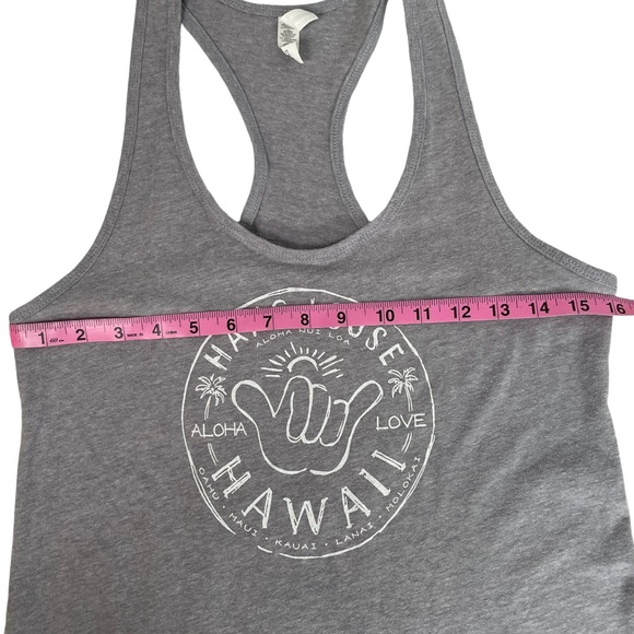 Hawaii Hang Loose Gray Tank Top Size L - Picture 5 of 10